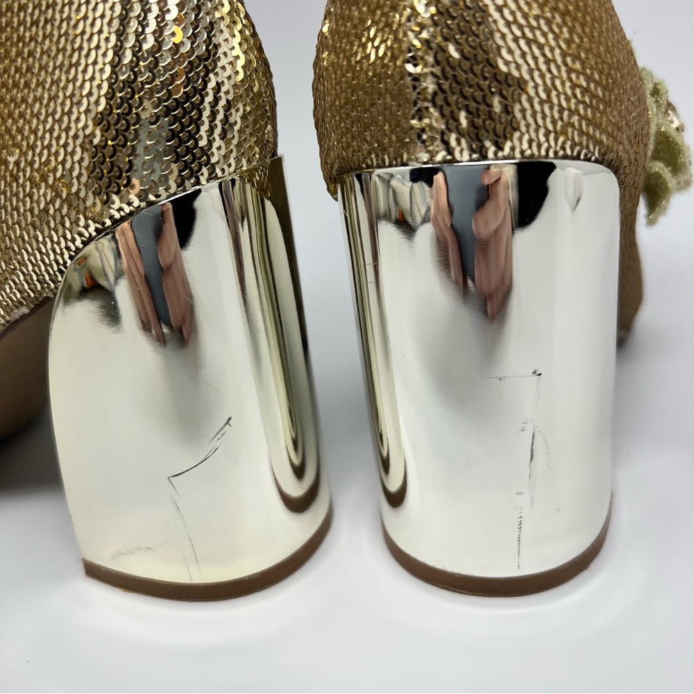 Betsey Johnson Finlee Gold Boots - Picture 7 of 7